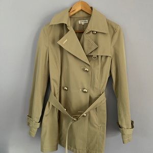 Vintage Japanese tan short trench coat
